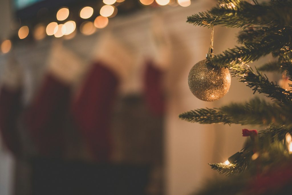 Christmas bauble in the Christmas tree. Picture: Unsplash.